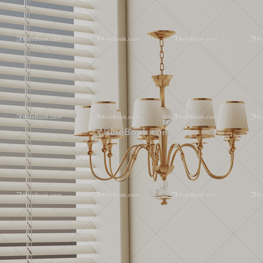 Modern chandelier 3d model