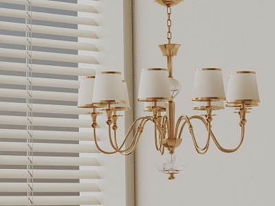 Modern chandelier 3d model