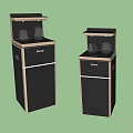SAYCO Daily Electrical Appliance Black Silver Water Dispenser With Transparent Kettles And Control Panel