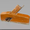 Orange Wooden Plane Old Fashioned Vintage Carpentry Hand Tool Classic Design