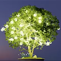 Landscape tree lamp hanging tree lamp 3d model