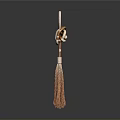 Natural Rope Decorative Hanging With Intricate Knot And Tassel Design