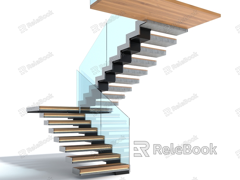 Style Stairs Step Ladder Escalator Steps model