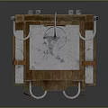 Wooden Sculpture Carving Workbench With Tools Shelves And Work Surface Design