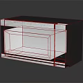 Modern Black And Silver Microwave Oven With Stainless Steel Trim Digital Display And Control Panel