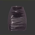 Modern Silver Wrinkled Vase With Stylish Texture Design For Home Decoration