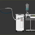 Advanced Clinical Medical Equipment With Display Screen IV Infusion Stand And Treatment Probe