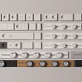 Modern socket combination 3d model
