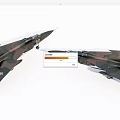 Two Camouflage Fighter Jets With Red Star Emblems And Number 80 In Flight