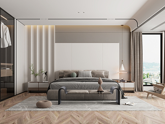 Modern Bedroom 3d model