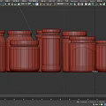 Assorted Strawberry Jam Jars With Red Contents And Colorful Lids