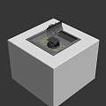 Industrial Equipment With Mechanical Pipes Top Vent Structure And Square Base