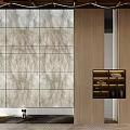 Modern Partition DuPont Paper DuPont Paper Partition Door Curtain Fireplace 3d model