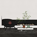 Modern Minotti Single Sofa 3d model
