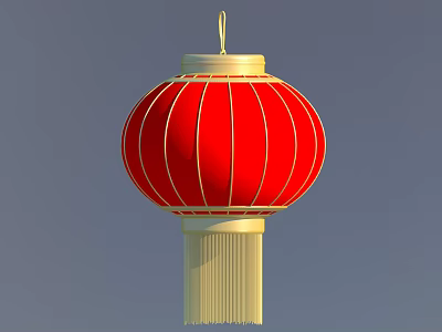 Lantern Red Lantern New Year Lantern Pendant New Year Happy New Year Decoration Festival Decoration Spring Festival Element New Year Celebration 3d model