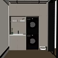Modern Balcony 3d model
