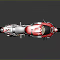 Sleek Racing Motorcycle With Red And White Livery Spirit Logo And Number 7