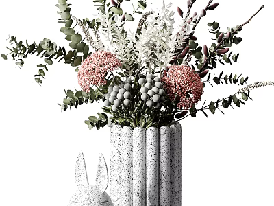 Modern Vase Flower 3d model