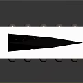 Black Metallic Sword With Red Hilt And Sleek Modern Design Features