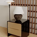 Table lamp combination table lamp bedside table 3d model