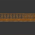 Decorative Wooden Railing With Hollow Carved Pattern For Home Daily Life Product