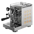 Smart Espresso Machine With Stainless Steel Body And Coffee Brewing Control Panel