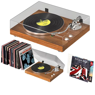 Modern record player 3d model