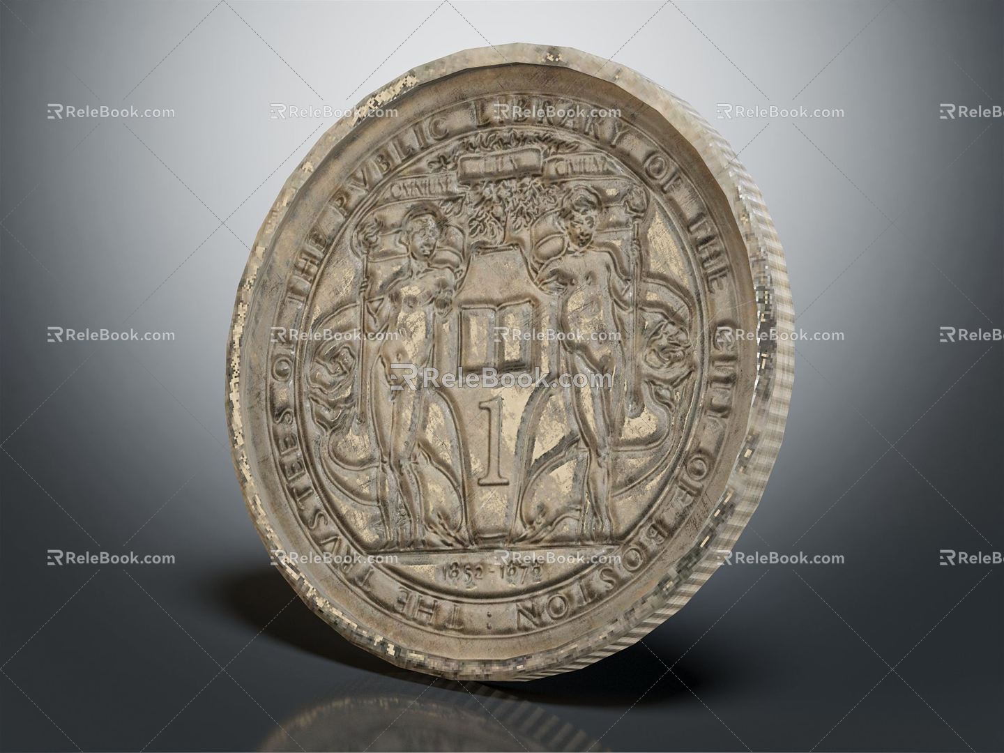 Modern Coin Coin 3d model