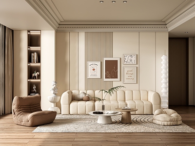 Jane European Home Living Room 3d model