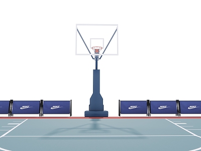 Modern Basketball Court Basketball Rack model