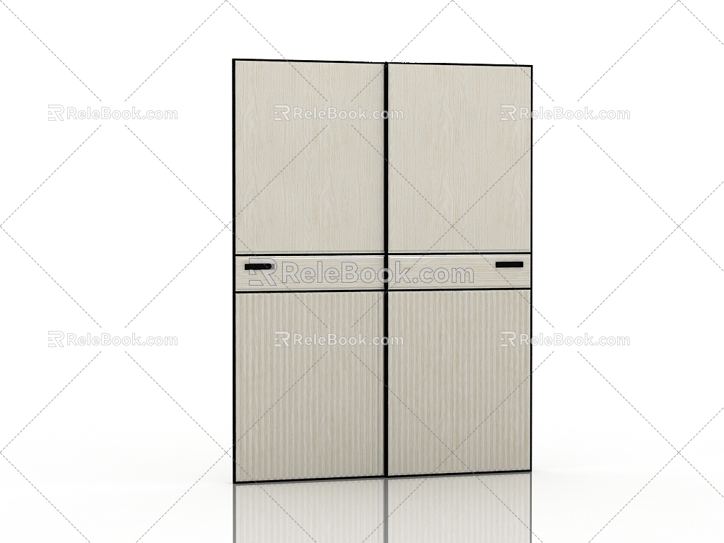 Wardrobe sliding door 3d model