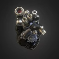 Mechanical Heart Machine Heart Cyberpunk Heart Steampunk 3d model