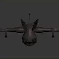 Fantasy Monster Character Design With Horns Wings Spikes And Claws 3D Render