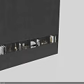 Modern Gray Wardrobe With Multiple Doors And Open Display Shelves Design
