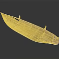 Traditional Handcrafted Wooden Boat With Natural Wood Hull And Classic Design