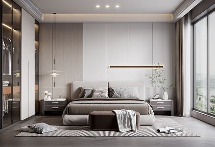 Modern Bedroom 3d model