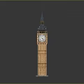 Iconic Big Ben Tower Featuring Classic Clock And Detailed Architectural Design 3d model