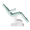Light Green Adjustable Padded Armchair With White Base For Medical Use