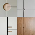 Modern Door Handles Featuring Various Geometric Shapes And Wooden Designs For Home Decor