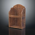Wooden Home Storage Shelf With Two Shelves For Organizing Daily Items