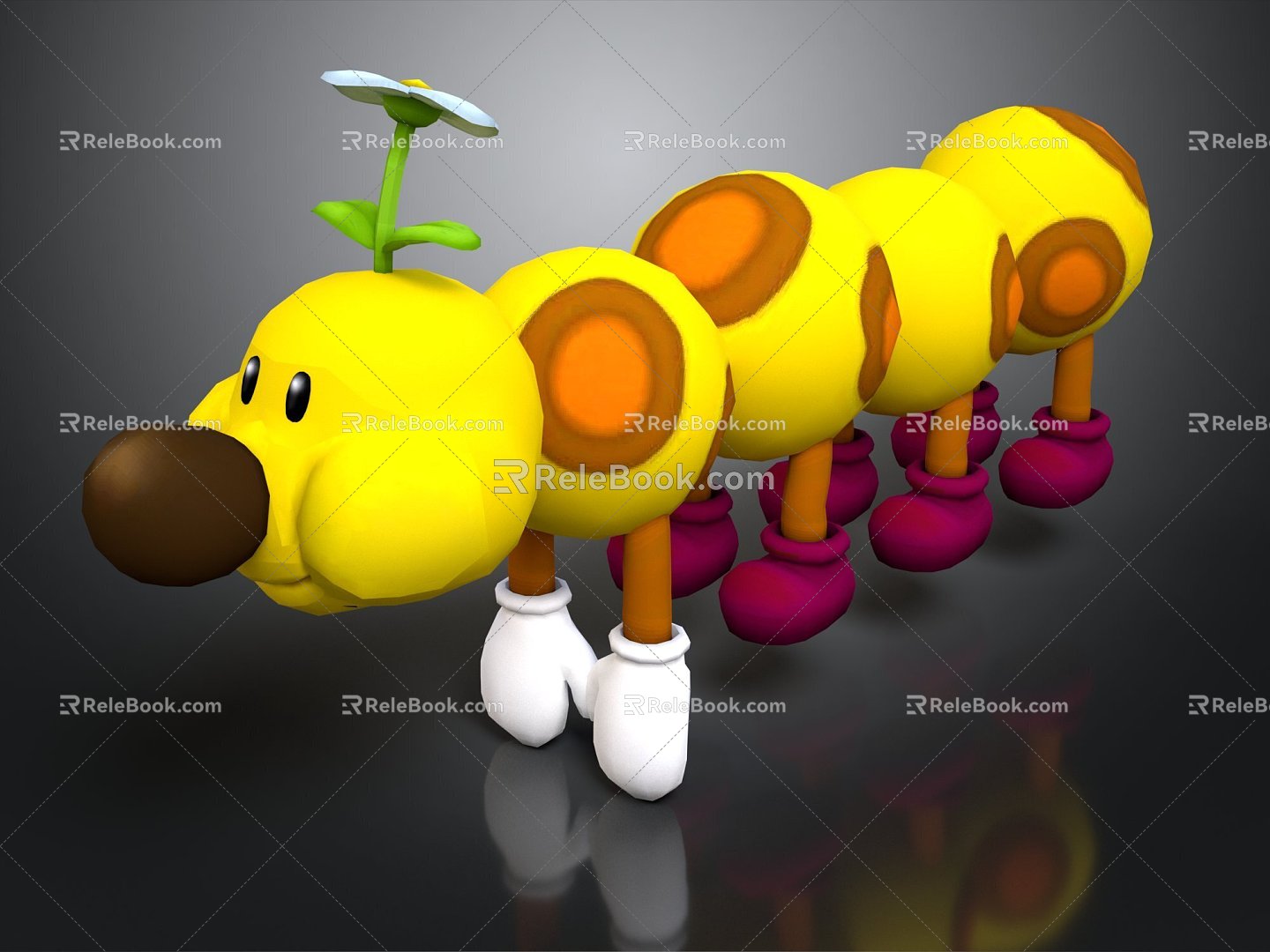 caterpillar butterfly larva caterpillar cartoon caterpillar insect 3d model