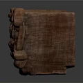Intricate Wooden Carved Sculpture With Decorative Patterns And Artistic Details