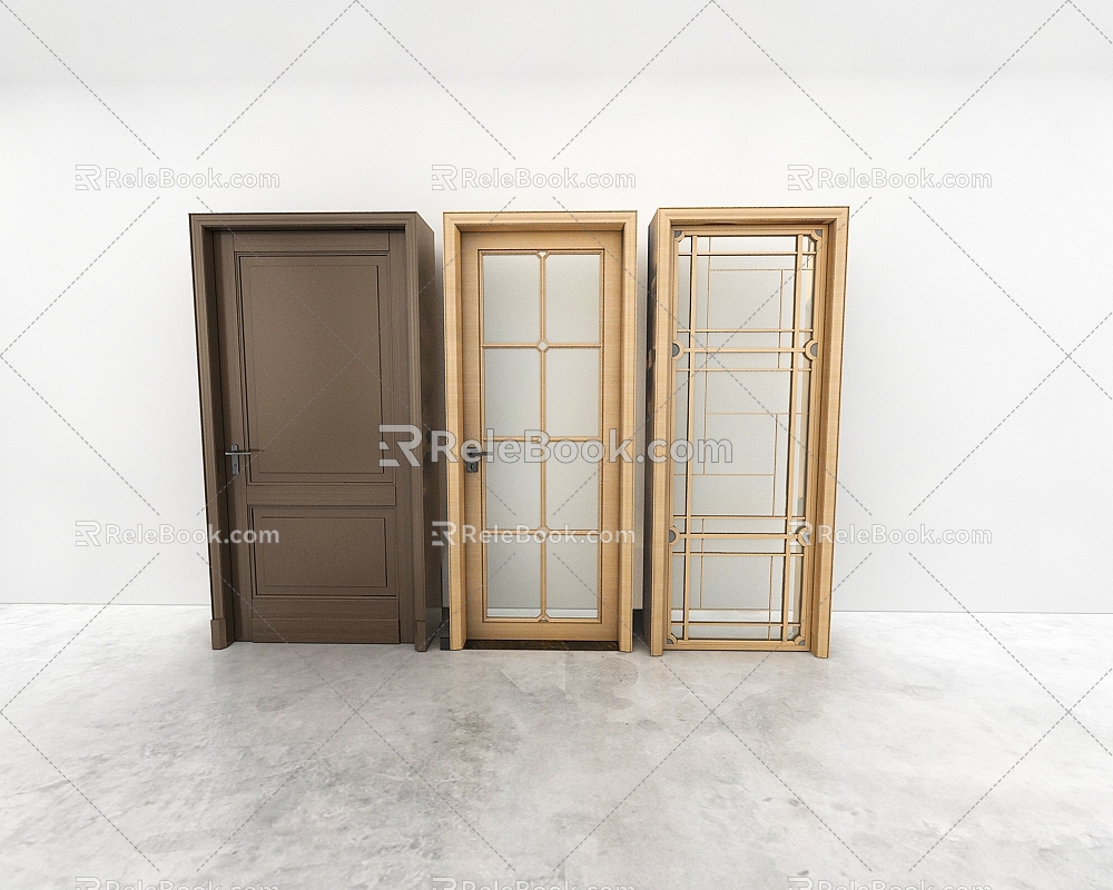 Door combination 3d model