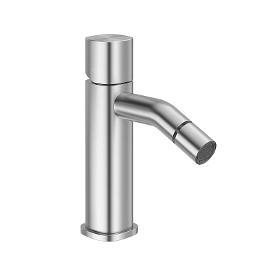 Modern Stainless Steel Faucet with Sleek Vertical Design and Polished Chrome Finish 3d model