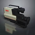 Classic RCA VHS Computer Video Camera With Retro Design And Black Handle 3d model