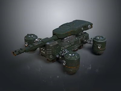 Green Household Utility Device With Cylindrical Storage Tanks And Nozzle Design 3d model