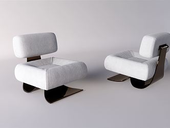 Quiet single sofa 3d model