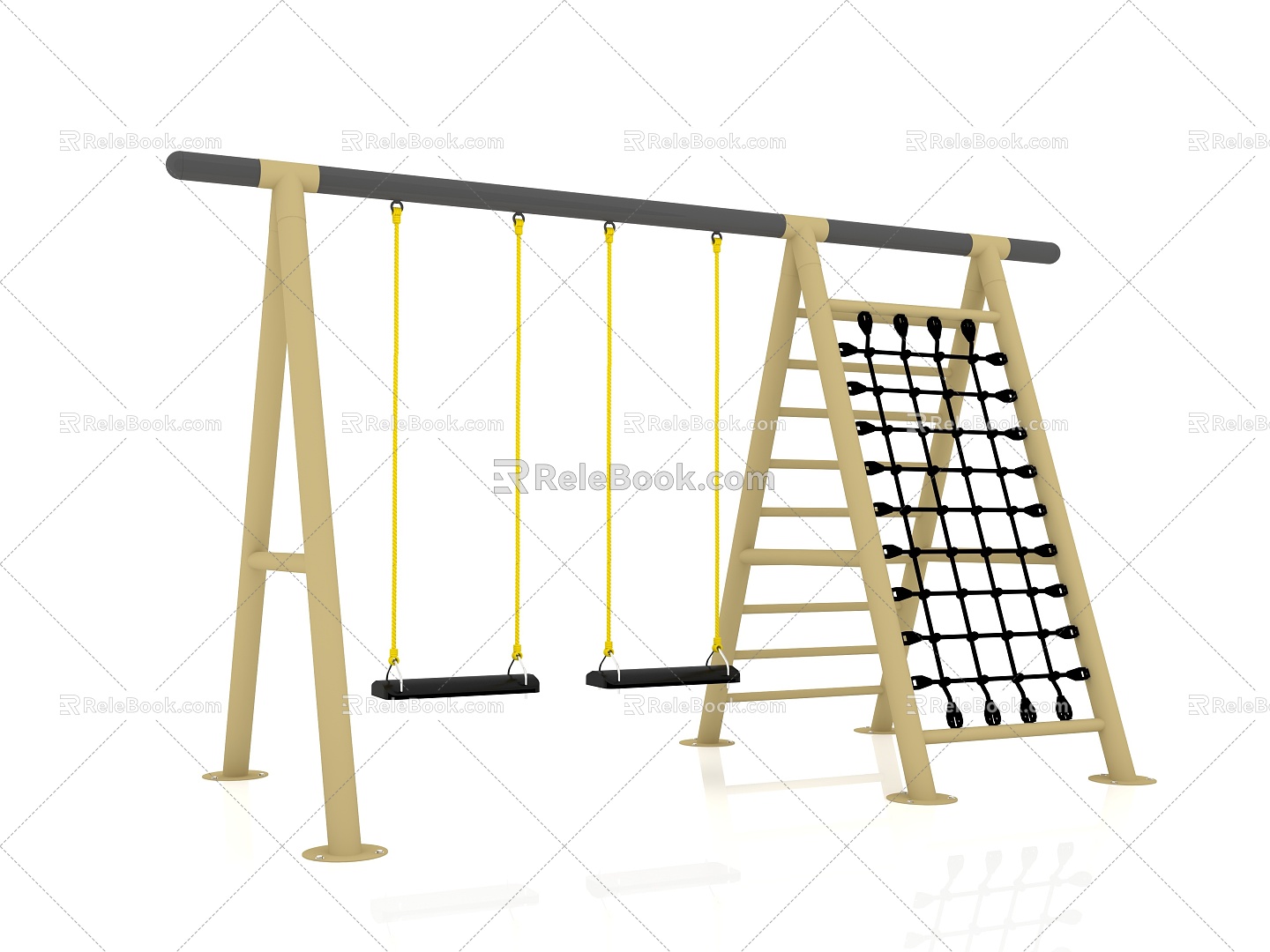 Children's Swing Outdoor Swing Venue Swing Swing Rack Swing 3d model