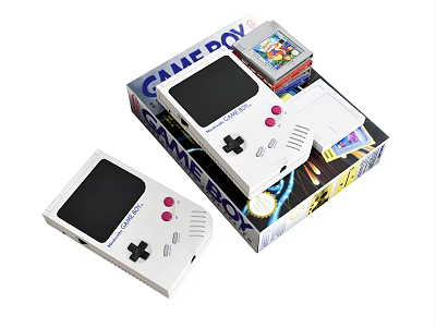 Modern game console Nintendo game console game card 3d model