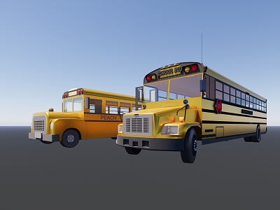 Modern School Bus School Bus model